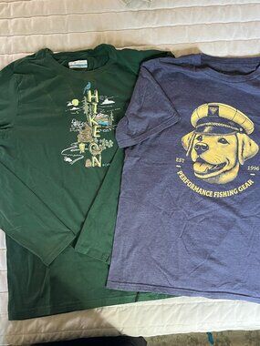 Bundle of 2 Columbia Boys T-shirts Youth XL and L